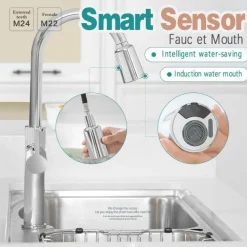 Berührungsloser Wasserhahnkopf – Wassersparender Wasserhahnaufsatz mit intelligentem Sensor