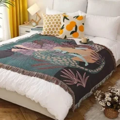 Überwurfdecke im europäischen Stil – gemütliche Bettwäsche für draußen