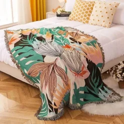 Überwurfdecke im europäischen Stil – gemütliche Bettwäsche für draußen