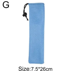 Bestecketui aus Baumwollleinen – Reise-Esstasche mit Kordelzug