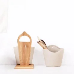 Besteckhalter-Set aus Keramik – 2-teilig, japanischer Stil