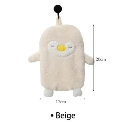 Bestickte Mikrofaser-Handtücher – bezauberndes Korallensamt-Gans-Design für stilvolle Badezimmer