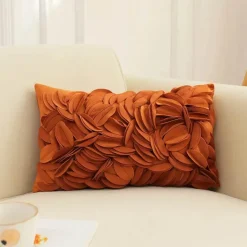 Bestickter Kissenbezug mit Blumenbaum - Dekorativer Kissenbezug für Sofa