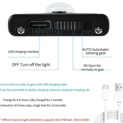 Bewegungssensor USB-Schrankleuchte - LED-kabelloses Nachtlicht