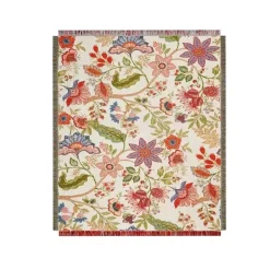 Böhmische Blumendecke - Gemütlicher Freizeitüberwurf