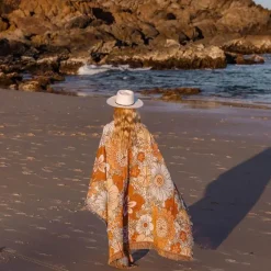 Böhmische Blumendecke - Gemütlicher Freizeitüberwurf