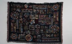 Böhmische Jacquard-Überwurfdecke – doppelseitiger Sofabezug, multifunktionale Tagesdecke