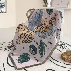 Böhmische Outdoor-Decke – Luxus-Camping-Wandteppich