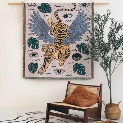 Böhmische Outdoor-Decke – Luxus-Camping-Wandteppich