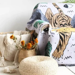 Böhmische Outdoor-Decke – Luxus-Camping-Wandteppich