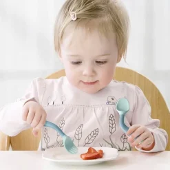 Biegbares Löffel-Gabel-Set für Babys – weiches, flexibles Besteck für Kleinkinder