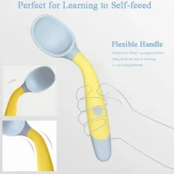 Biegbares Löffel-Gabel-Set für Babys – weiches, flexibles Besteck für Kleinkinder