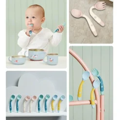 Biegbares Löffel-Gabel-Set für Babys – weiches, flexibles Besteck für Kleinkinder