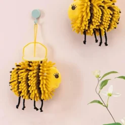 Bienen-Chenille-Handtuch – weiches Plüsch-Kinderhandtuch mit Flügeln