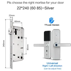 Biometrisches Fingerabdruck-Türschloss - Intelligentes Sicherheitszugangssystem