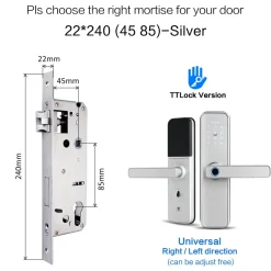 Biometrisches Fingerabdruck-Türschloss - Intelligentes Sicherheitszugangssystem