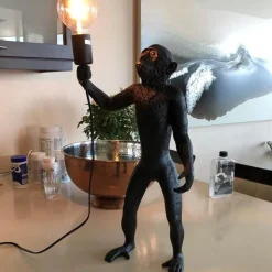 Black Monkey Pendant Lamp - Modern Ceiling Light Fixture