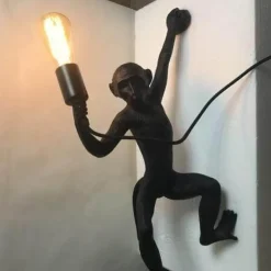 Black Monkey Pendant Lamp - Modern Ceiling Light Fixture