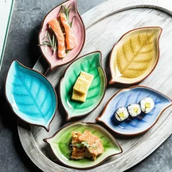 Blatt Keramik Snackteller - Dekorative Vorspeisenschale