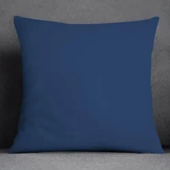 Blauer geometrischer Kissenbezug mit Blumenmuster - Moderne Wohndekoration Kissenbezug