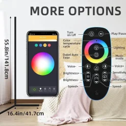 Bluetooth LED Gaming Stehlampe – Ambientelicht für Gaming-Setup