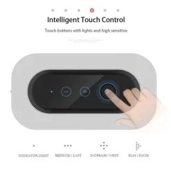 Bluetooth Speaker Desk Lamp with Wireless Charger - Dimmable Japanese Design