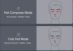 Bluetooth-Augenmassagegerät – Heiße Kompresse zur Stresslinderung