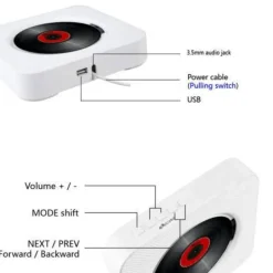 Bluetooth-CD-Player-Lautsprecher – Kabelloses Soundsystem