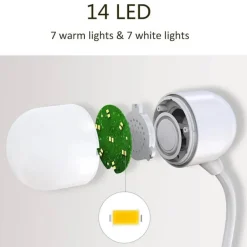 Bluetooth-Lautsprecherlampe - Tischleuchte mit kabelloser Aufladung