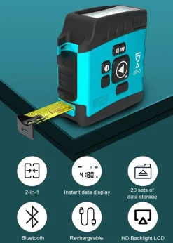 Bluetooth-Maßband – Intelligentes digitales Messwerkzeug