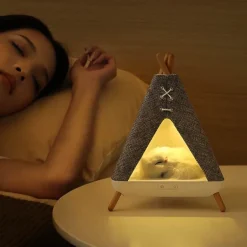 Bluetooth-Nachtlichtlautsprecher - Tragbare mehrfarbige LED-Lampe