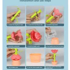 Blumen-Seifenblasenmacher - Seifenblasenspielzeug für Kinder