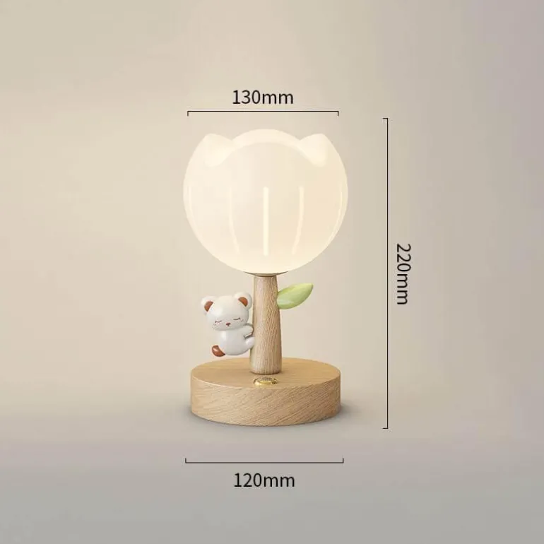 Blumen-Tischlampe – Niedliche dekorative Leuchte