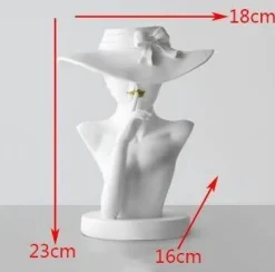 Blumentopf - Hübsche Frau Pflanzgefäß Statue