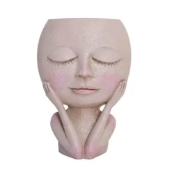 Blumentopf mit nordischem Peace-Design für Damen