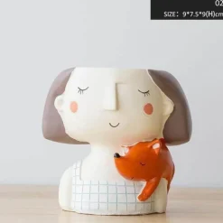 Blumentopfvase – Süße Wohndekoration für Mädchen