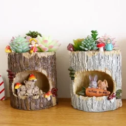 Blumentöpfe aus Tierharz – Kreative dekorative Pflanzgefäße