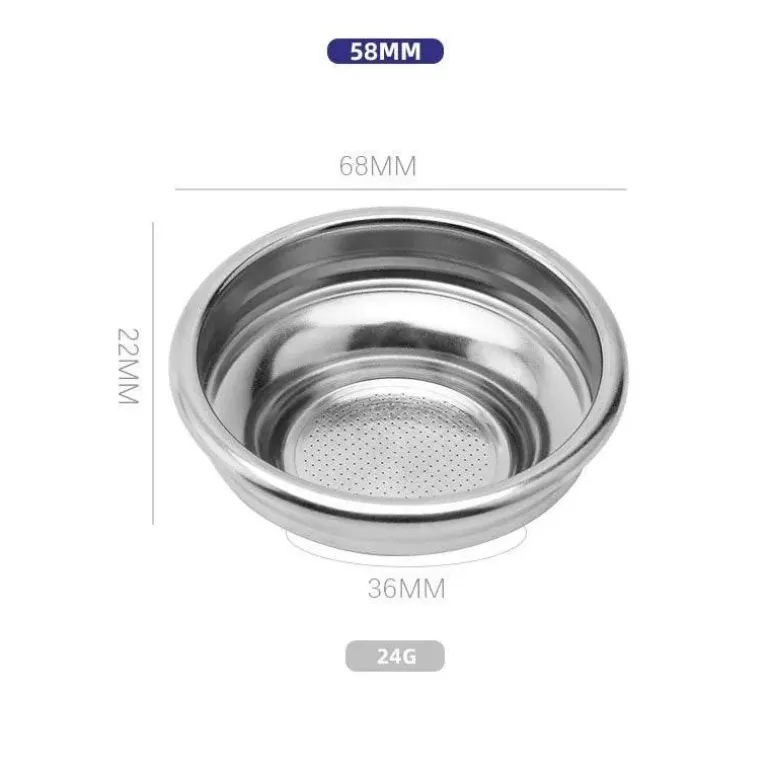 Bodenloser Espressofilter aus Edelstahl – Siebträger-Ersatz 515 x 458 mm