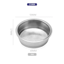 Bodenloser Espressofilter aus Edelstahl – Siebträger-Ersatz 515 x 458 mm