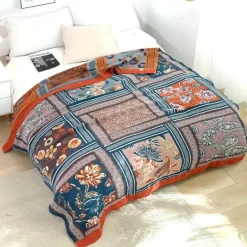 Boho Baumwollgaze Überwurfdecke - Sofabettbezug