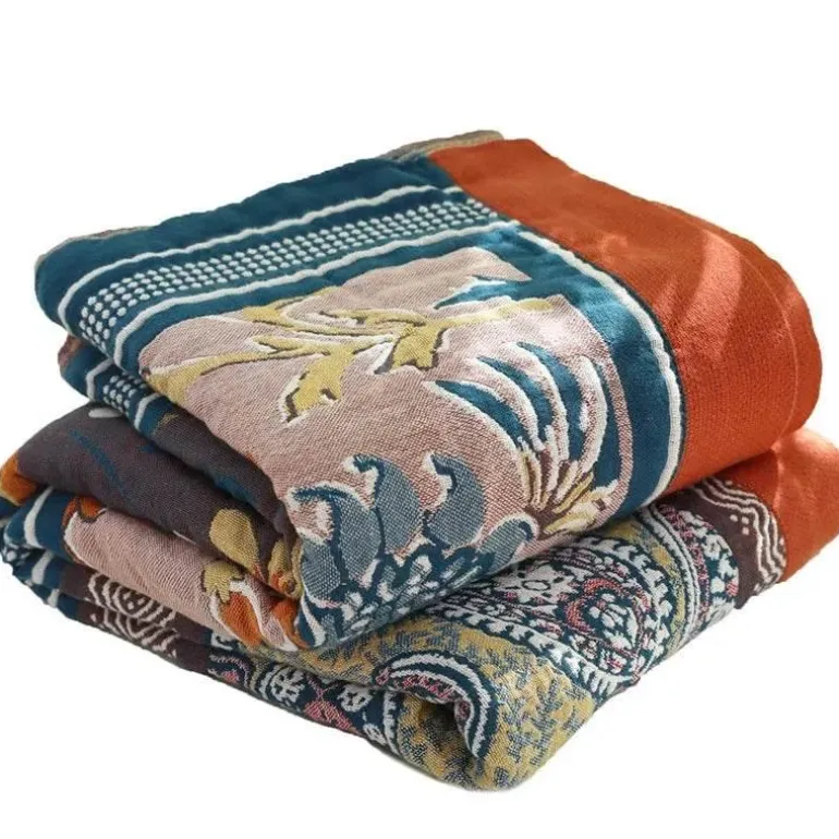 Boho Baumwollgaze Überwurfdecke - Sofabettbezug
