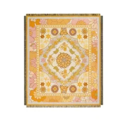 Boho Blumendecke - Gemütliches Sofadekor