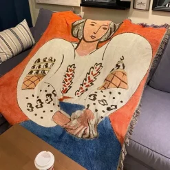 Boho Chic Überwurfdecke - Gemütliche Picknick- und Wohnzimmerdecke