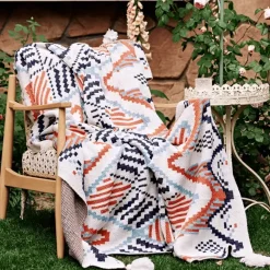 Boho Geometrische Überwurfdecke - Schicker Dekobezug