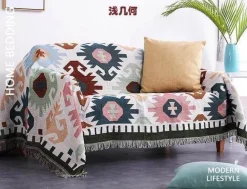 Boho Gestrickte Überwurfdecke - Gemütliches Boho Home Decor