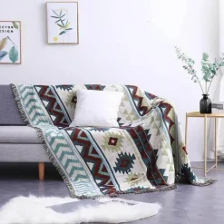 Boho Gestrickte Überwurfdecke - Gemütliches Boho Home Decor