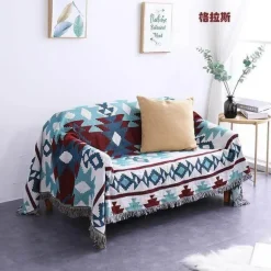 Boho Gestrickte Überwurfdecke - Gemütliches Boho Home Decor