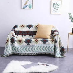 Boho Gestrickte Überwurfdecke - Gemütliches Boho Home Decor