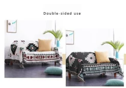 Boho Gestrickte Überwurfdecke - Gemütliches Boho Home Decor