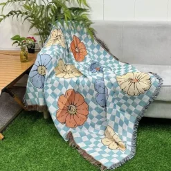 Boho Gobelindecke - Jacquard Picknick Sofa Dekor